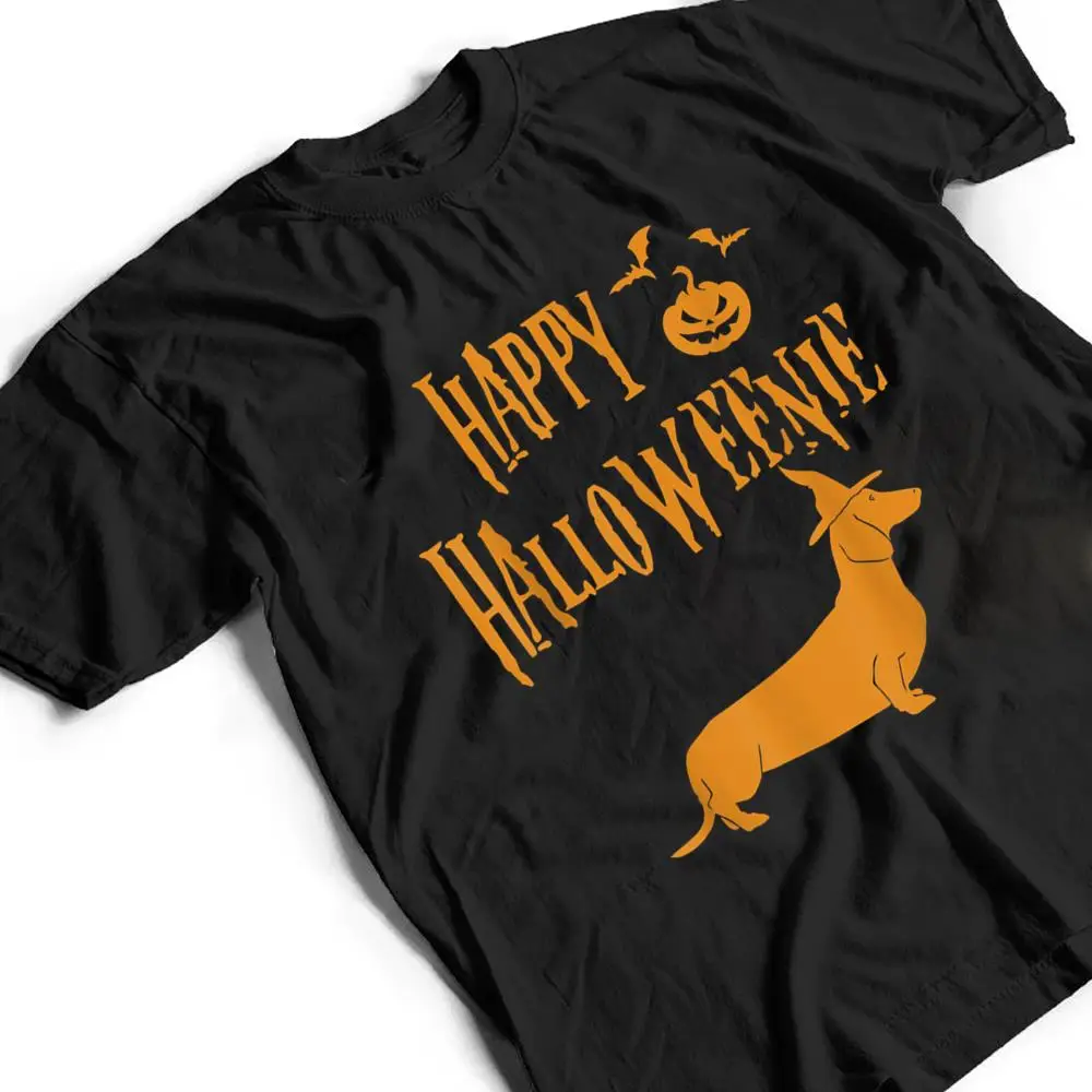 Happy-Halloweenie-Halloween-Dachshund-Dog-Lover-Dad-Mom-T-Shirt-2 Happy Halloweenie Halloween Dachshund Dog Lover Dad Mom T Shirt