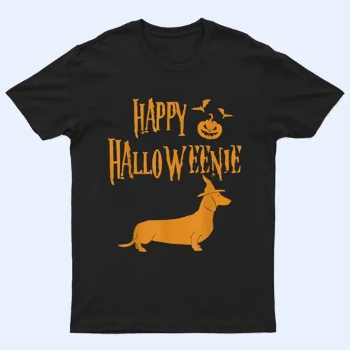 Happy Halloweenie Halloween Dachshund Dog Lover Dad Mom T Shirt