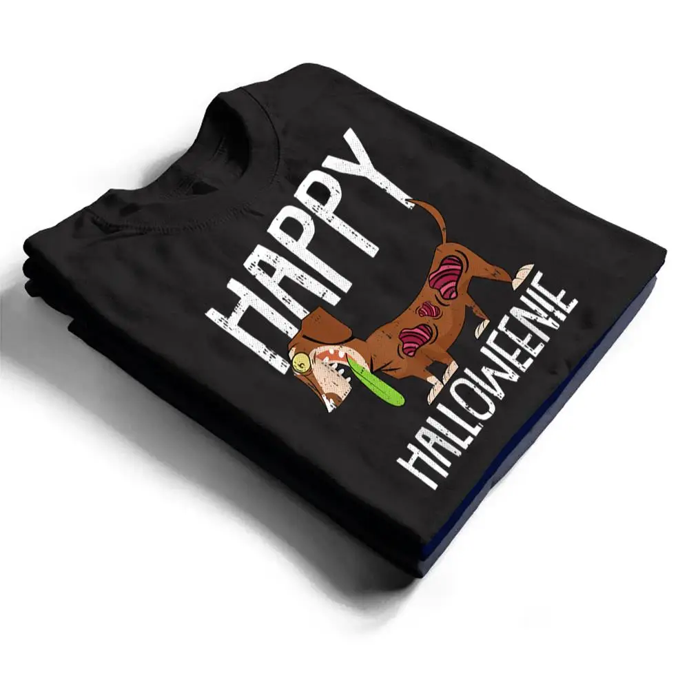Happy-Halloweenie-Lazy-Halloween-Costume-Zombie-Dachshund-T-Shirt-1 Happy Halloweenie Lazy Halloween Costume Zombie Dachshund T Shirt