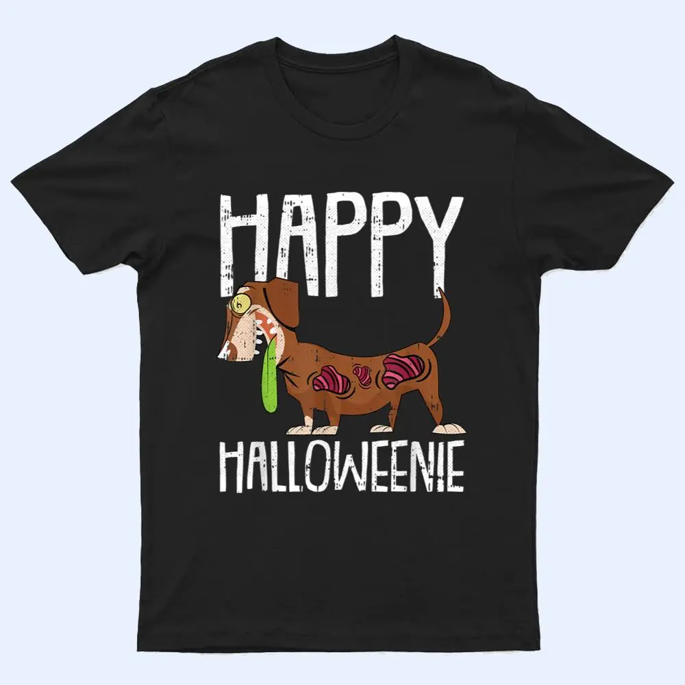 Happy Halloweenie Lazy Halloween Costume Zombie Dachshund T Shirt Happy Halloweenie Lazy Halloween Costume Zombie Dachshund T Shirt
