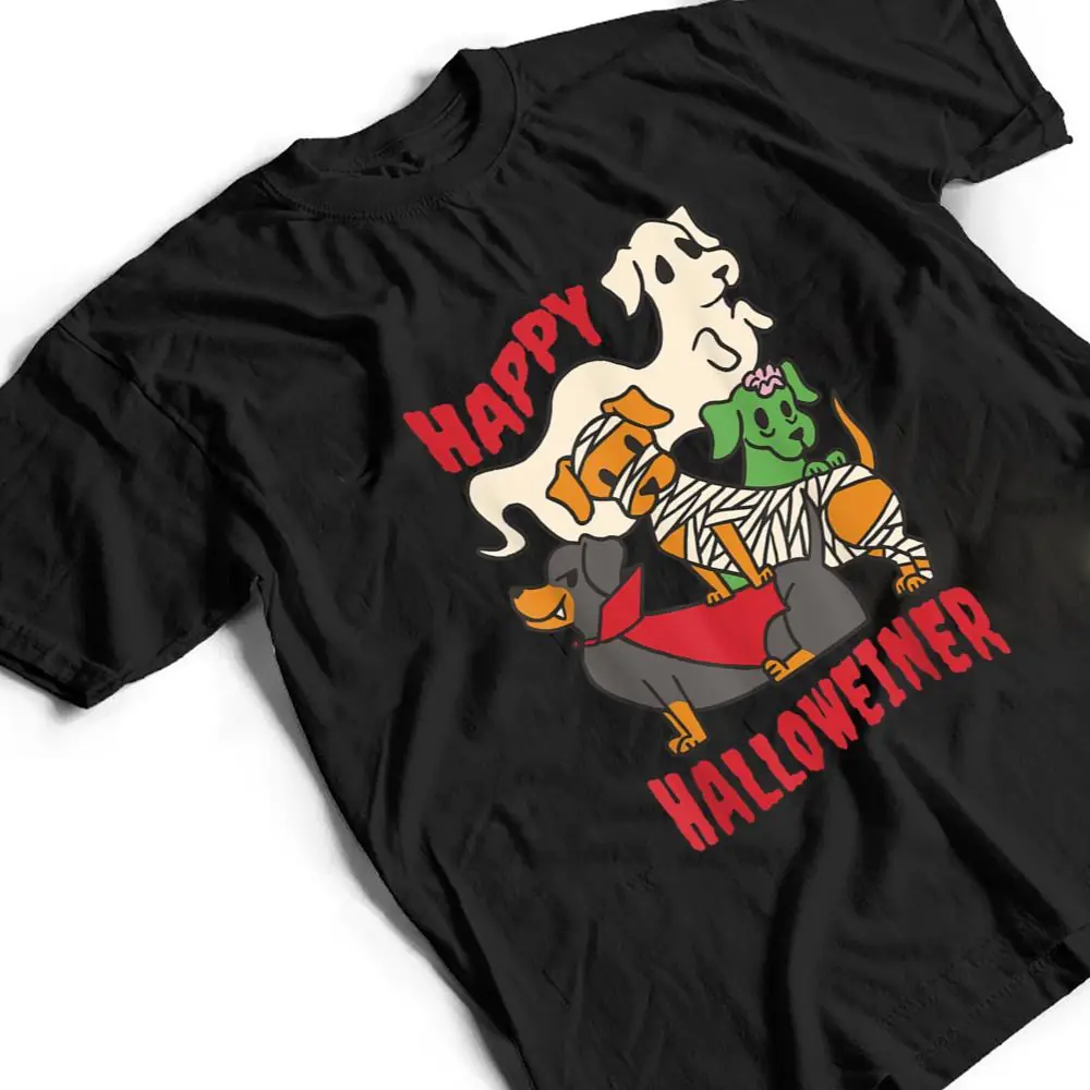 Happy-Halloweiner-Weiner-Dog-Funny-Halloween-Costume-T-Shirt-2 Happy Halloweiner Weiner Dog Funny Halloween Costume T Shirt