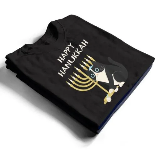 Happy Hanukkah Cat Hanukkah T Shirt