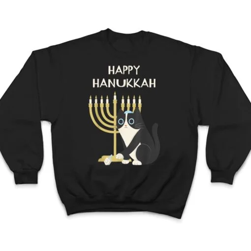 Happy Hanukkah Cat Hanukkah T Shirt