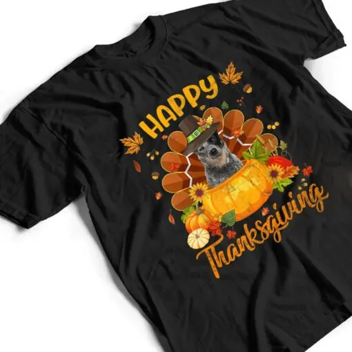 Happy Thanksgiving Australian Cattle Dog Turkey Pumpkin T Shirt