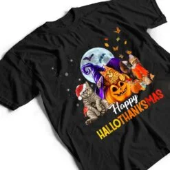 Happy-Thanksgiving Cat Happy-Hallothanksmas Cute-Cats T Shirt Happy-Thanksgiving Cat Happy-Hallothanksmas Cute-Cats T Shirt