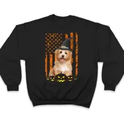 Havanese Dog Pumpkin American Flag Vintage Halloween Witch T Shirt Havanese Dog Pumpkin American Flag Vintage Halloween Witch T Shirt