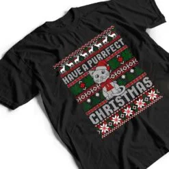 Have A Purrfect Christmas Cat Funny Pajama Ugly Sweater T Shirt Have A Purrfect Christmas Cat Funny Pajama Ugly Sweater T Shirt