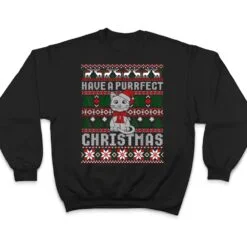 Have A Purrfect Christmas Cat Funny Pajama Ugly Sweater T Shirt Have A Purrfect Christmas Cat Funny Pajama Ugly Sweater T Shirt