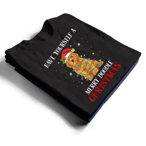 Have Yourself A Merry Doodle Christmas Goldendoodle Dog Love T Shirt