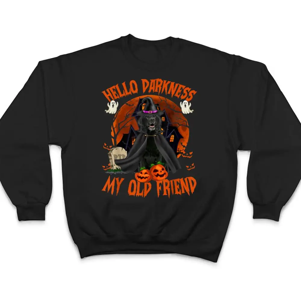 Hello-Darkness-My-Black-Labrador-Retriever-Dog-Halloween-T-Shirt-4 Hello Darkness My Black Labrador Retriever Dog Halloween T Shirt