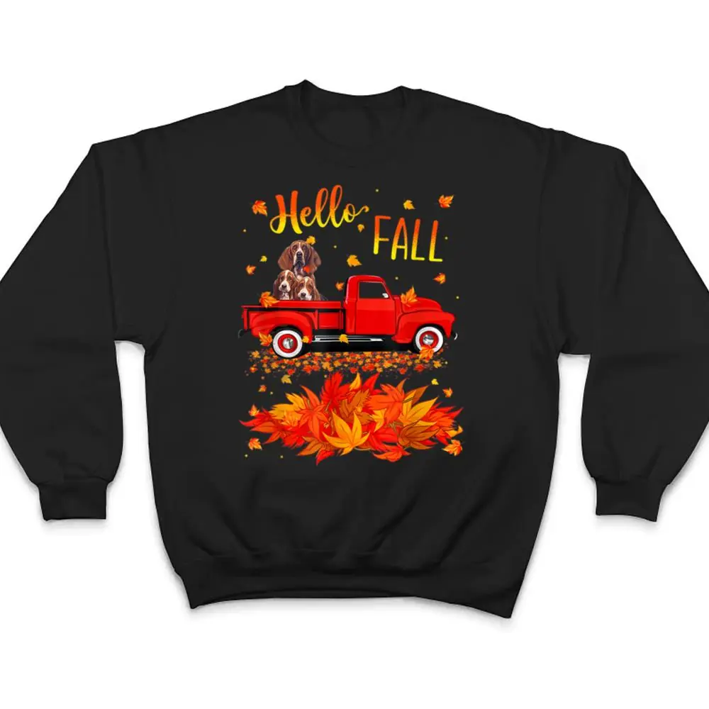Hello-Fall-Basset-Hound-Leaf-Autumn-Red-Truck-Dog-Lover-T-Shirt-4 Hello Fall Basset Hound Leaf Autumn Red Truck Dog Lover T Shirt