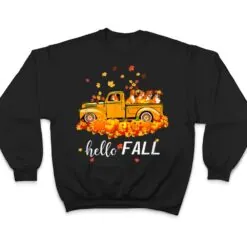 Hello Fall Boxer Leaf Autumn Red Truck Dog Lover Ver 1 T Shirt Hello Fall Boxer Leaf Autumn Red Truck Dog Lover Ver 1 T Shirt