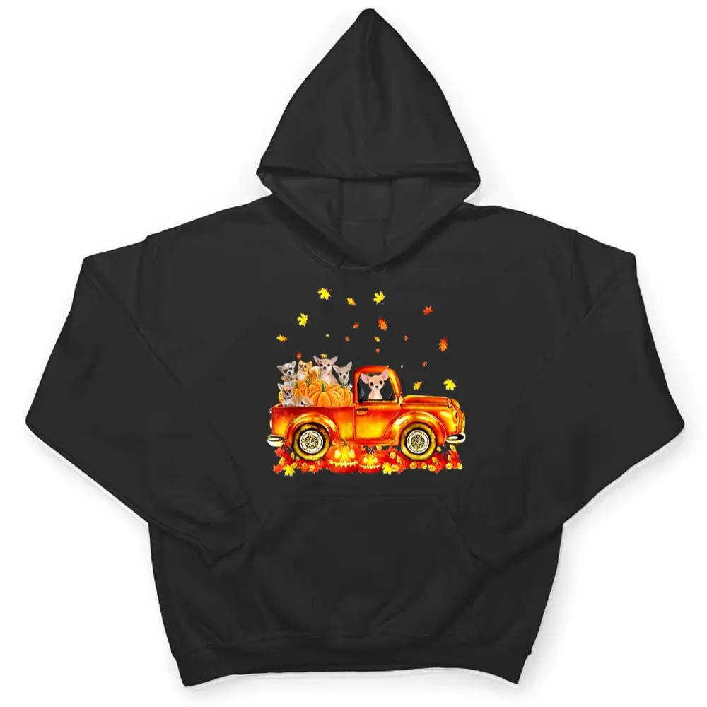 Hello-Fall-Chihuahua-Leaf-Autumn-Red-Truck-Dog-Lover-Ver-1-T-Shirt-3 Hello Fall Chihuahua Leaf Autumn Red Truck Dog Lover Ver 1 T Shirt
