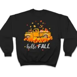 Hello Fall Pitbull Leaf Autumn Red Truck Dog Lover T Shirt Hello Fall Pitbull Leaf Autumn Red Truck Dog Lover T Shirt
