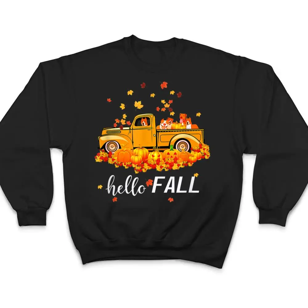 Hello-Fall-Pitbull-Leaf-Autumn-Red-Truck-Dog-Lover-T-Shirt-4 Hello Fall Pitbull Leaf Autumn Red Truck Dog Lover T Shirt