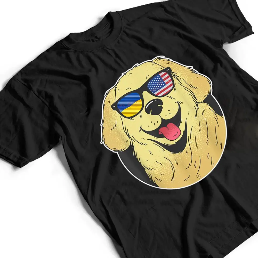 Heritage-Roots-Proud-Ukrainian-American-Dog-Ukraine-USA-Flag-T-Shirt-2 Heritage Roots Proud Ukrainian American Dog Ukraine USA Flag T Shirt