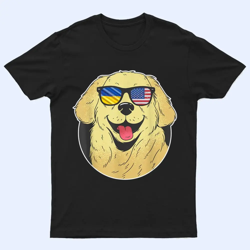 Heritage Roots Proud Ukrainian American Dog Ukraine USA Flag T Shirt Heritage Roots Proud Ukrainian American Dog Ukraine USA Flag T Shirt