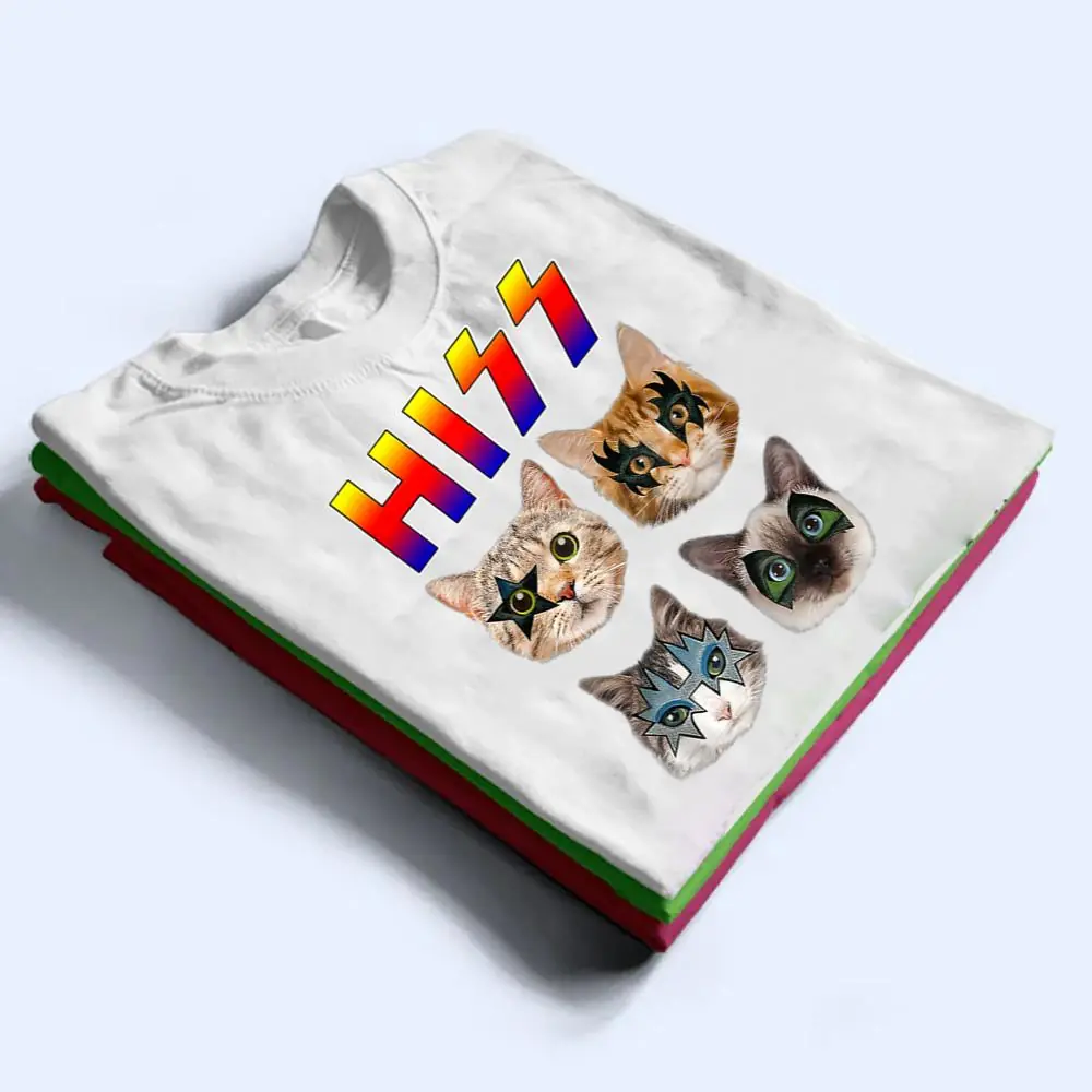 Hiss-Funny-Cats-Kittens-Rock-Rockin-T-Shirt-1 Hiss Funny Cats Kittens Rock Rockin T Shirt