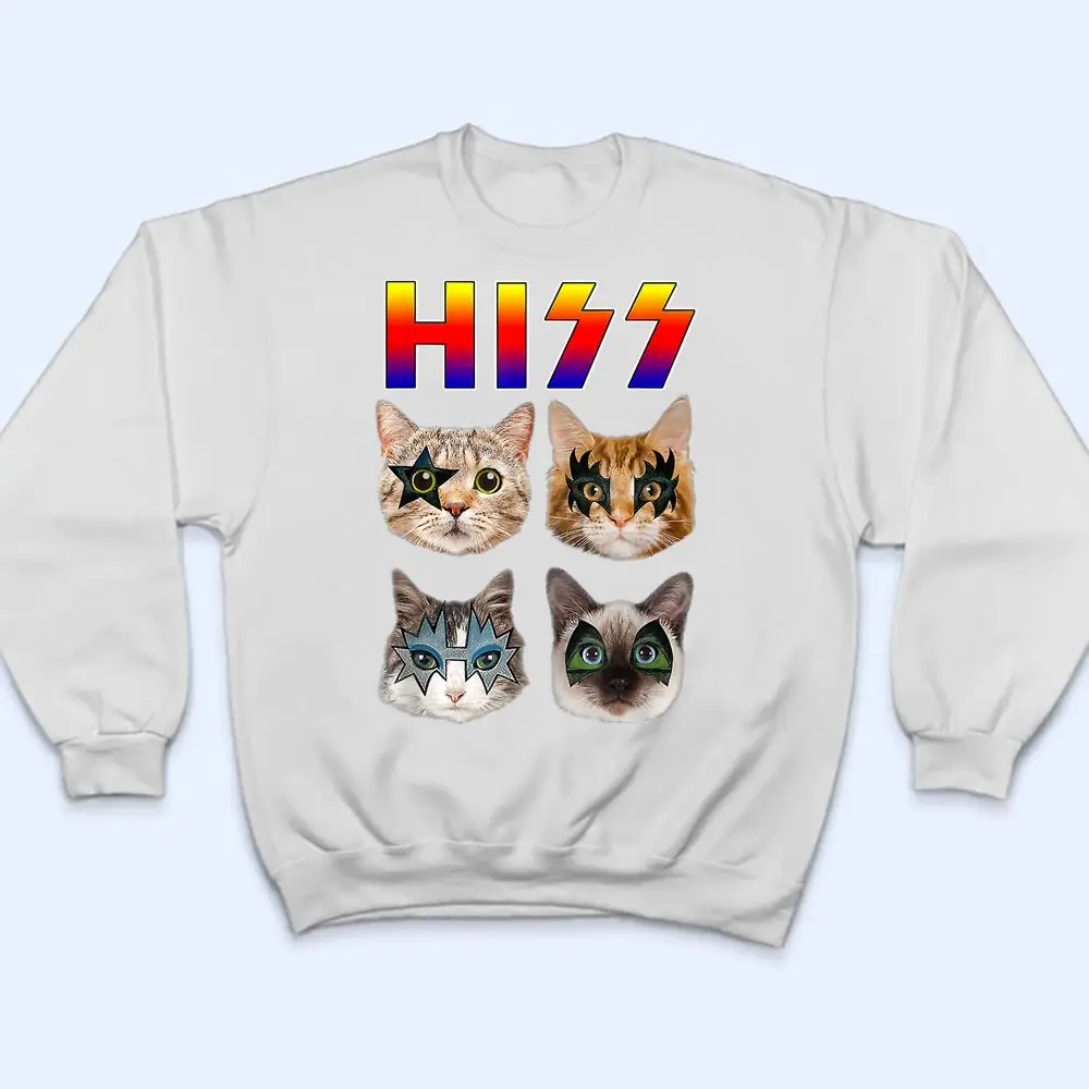 Hiss-Funny-Cats-Kittens-Rock-Rockin-T-Shirt-4 Hiss Funny Cats Kittens Rock Rockin T Shirt