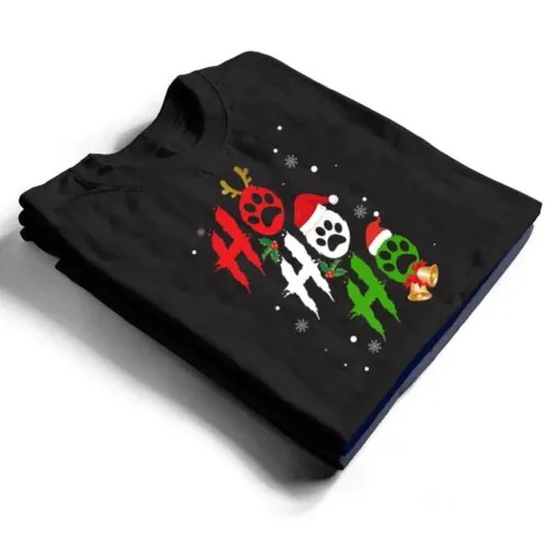 Ho Ho Ho Paw Christmas Funny Dog Lover Gifts T Shirt