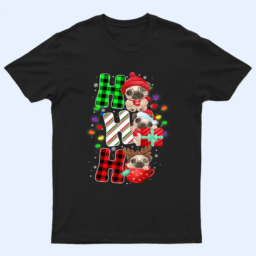 Ho Ho Ho Santa Claus Pug Dog Lovers Funny Christmas Pajamas T Shirt Ho Ho Ho Santa Claus Pug Dog Lovers Funny Christmas Pajamas T Shirt