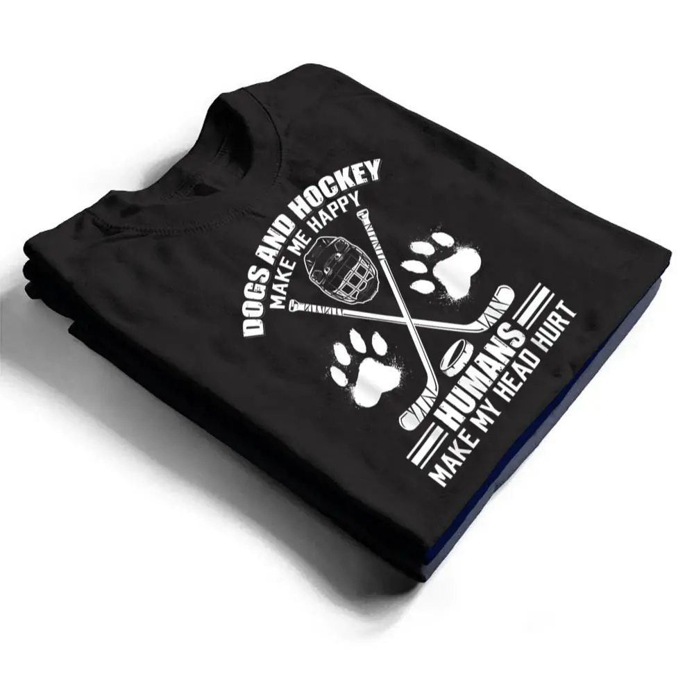 Hockey-And-Dog-Makes-Me-Ice-Hockey-Happy-Player-T-Shirt-1 Hockey And Dog Makes Me Ice Hockey Happy Player T Shirt
