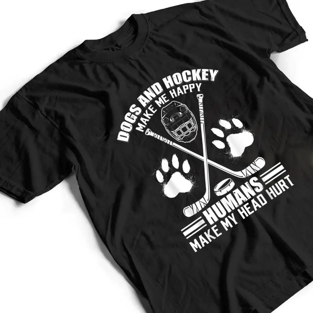 Hockey-And-Dog-Makes-Me-Ice-Hockey-Happy-Player-T-Shirt-2 Hockey And Dog Makes Me Ice Hockey Happy Player T Shirt
