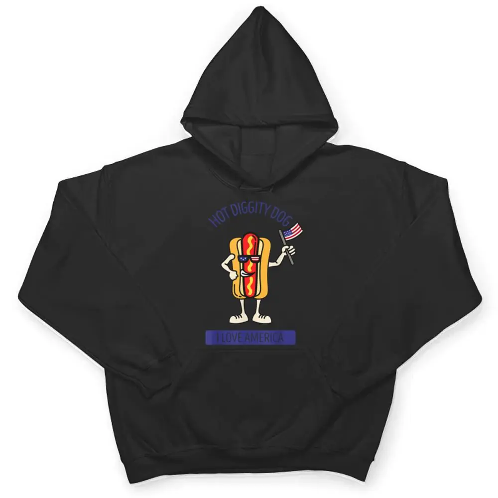 Hot-Diggity-Dog-July-4th-Patriotic-BBQ-Picnic-USA-Funny-T-Shirt-3 Hot Diggity Dog July 4th Patriotic BBQ Picnic USA Funny T Shirt
