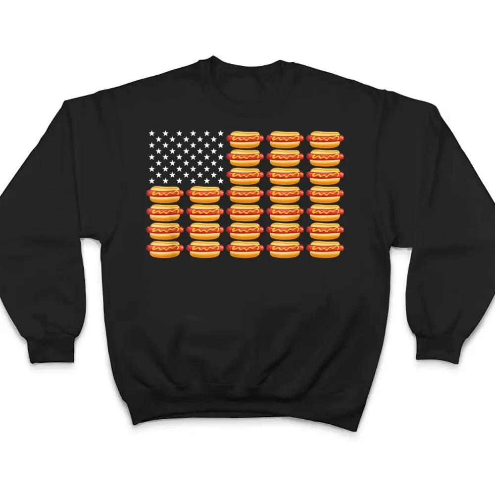 Hot-Dog-American-Flag-July-4th-Patriotic-Summer-BBQ-Funny-T-Shirt-4 Hot Dog American Flag July 4th Patriotic Summer BBQ Funny T Shirt
