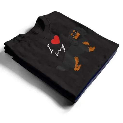 I Love My Black & Tan Cavalier King Charles Spaniel Lover T Shirt