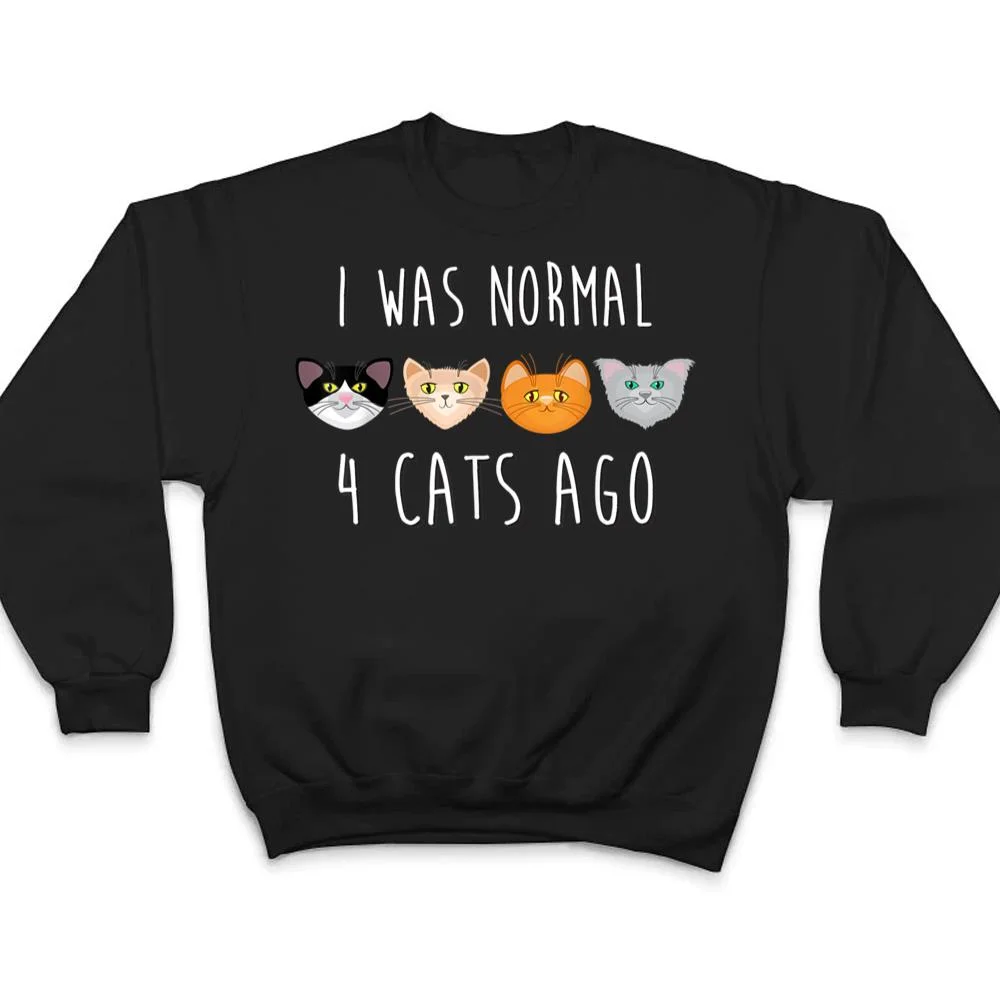 I Was Normal 4 Cats Ago T-shirt (funny cat shirt) T Shirt