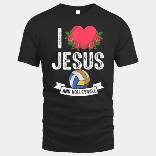 I love Jesus and Volleyball Player Fan Sports Outfit