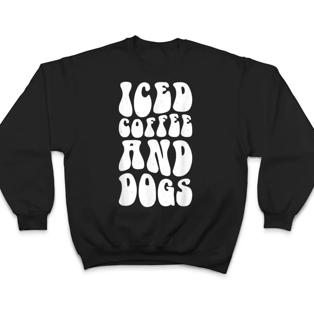 Iced-Coffee-and-Dogs-Veterinary-Recepionist-Vet-Tech-T-Shirt-4 Iced Coffee and Dogs Veterinary Recepionist Vet Tech T Shirt
