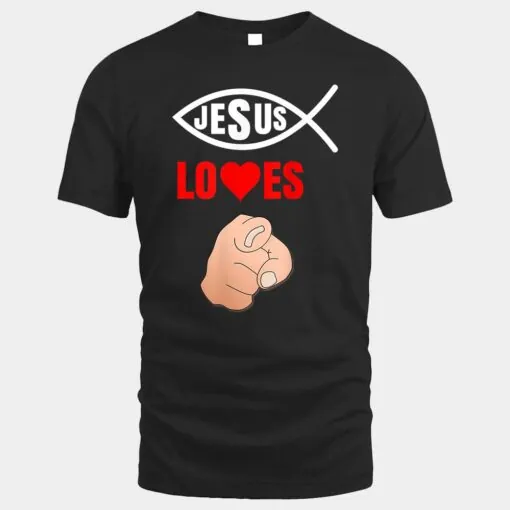 Ichthys Jesus loves you - Christian Ichthus Fish