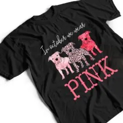 In October We Wear Pink Breast Cancer Awareness Pitbull Dog T Shirt In October We Wear Pink Breast Cancer Awareness Pitbull Dog T Shirt