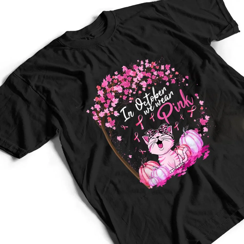 In-October-We-Wear-Pink-Leopard-Cat-Breast-Cancer-Awareness-T-Shirt-2 In October We Wear Pink Leopard Cat Breast Cancer Awareness T Shirt