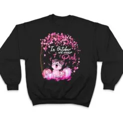 In October We Wear Pink Leopard Cat Breast Cancer Awareness T Shirt In October We Wear Pink Leopard Cat Breast Cancer Awareness T Shirt