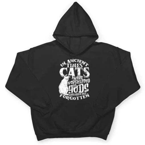 In ancient times Cats were worshipped as gods they have not T Shirt