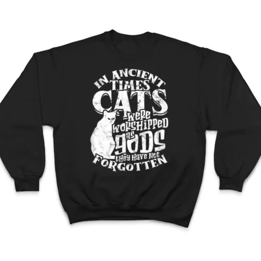 In ancient times Cats were worshipped as gods they have not T Shirt