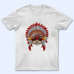 Indigenous Ragdoll Native American Cat Indian Headdress T Shirt