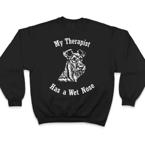 Irish Terrier dog My Therapist has a Wet Nose T Shirt