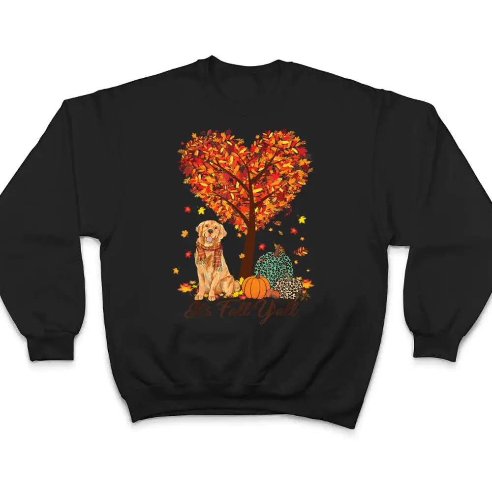 Its-Fall-YAll-Funny-Golden-Retriever-Dog-Autumn-Dog-Lover-T-Shirt-4 It's Fall Y'All Funny Golden Retriever Dog Autumn Dog Lover T Shirt