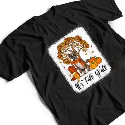 It's Fall Y'all Boxer Dog Thanksgiving Halloween T Shirt