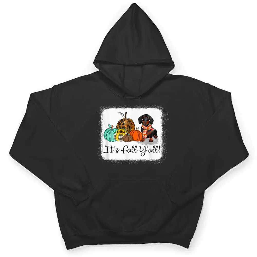 Its-Fall-Yall-Dachshund-Pumpkin-Dog-Halloween-T-Shirt-3 It's Fall Y'all Dachshund Pumpkin Dog Halloween T Shirt