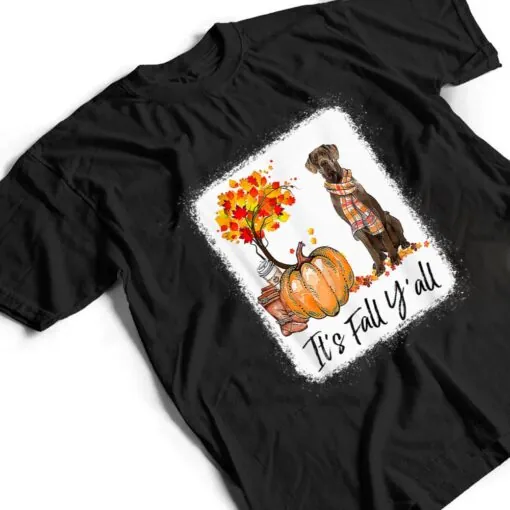 It's Fall Y'all Great Dane Dog Lovers Thanksgiving Halloween T Shirt