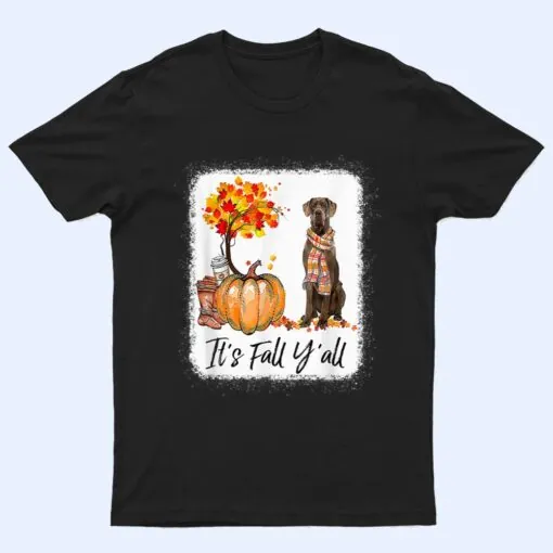 It's Fall Y'all Great Dane Dog Lovers Thanksgiving Halloween T Shirt