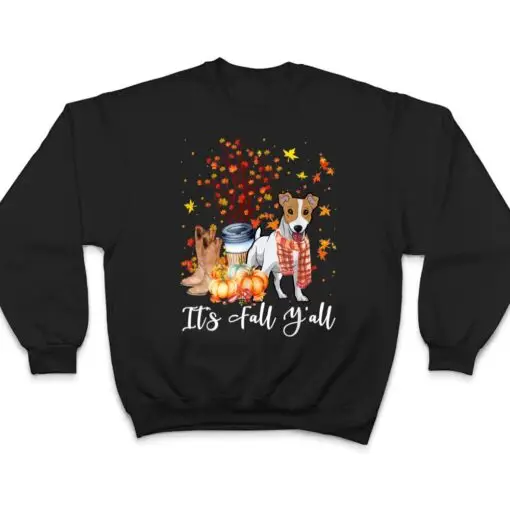 It's Fall Y'all Jack Russell Terrier Dog Pumpkin Fall Autumn T Shirt