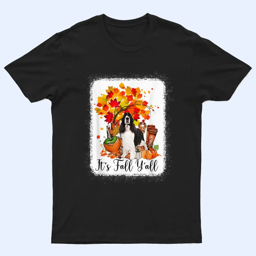 It's Fall Y'all Springer Spaniel Dog Halloween Thanksgiving T Shirt It's Fall Y'all Springer Spaniel Dog Halloween Thanksgiving T Shirt