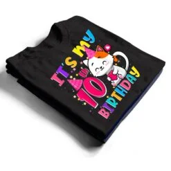 It's My 10th Birthday Gifts 10 Year Old Girl Funny Cat Lover T Shirt It's My 10th Birthday Gifts 10 Year Old Girl Funny Cat Lover T Shirt
