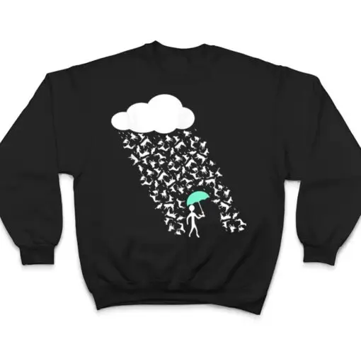 It's Raining Cats and Dogs Cute Funny Canine Feline Lover T Shirt